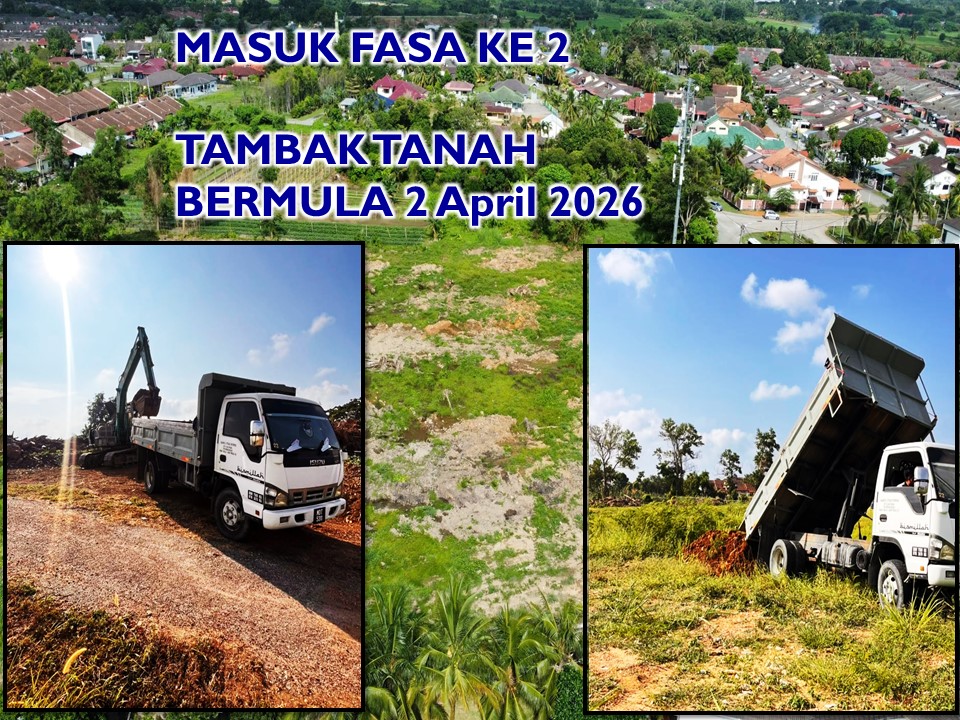 Kerja-kerja Tambak Tanah Di Tapak Masjid Baharu Baru 