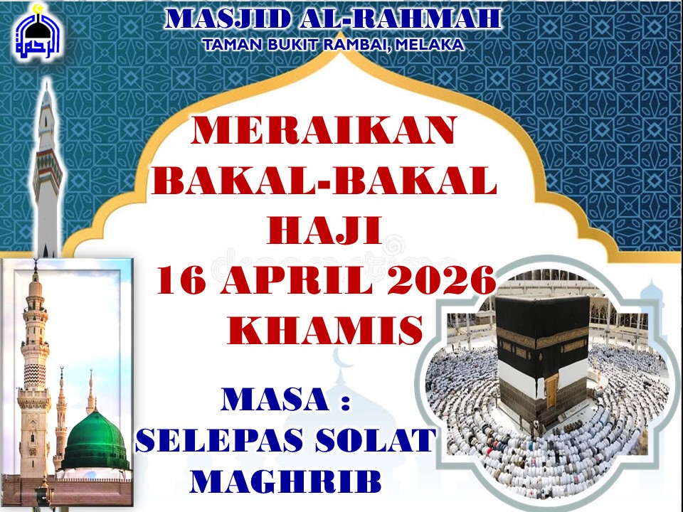 Jemputan Meraikan Bakal-bakal Haji Pada 16 April 2026, 