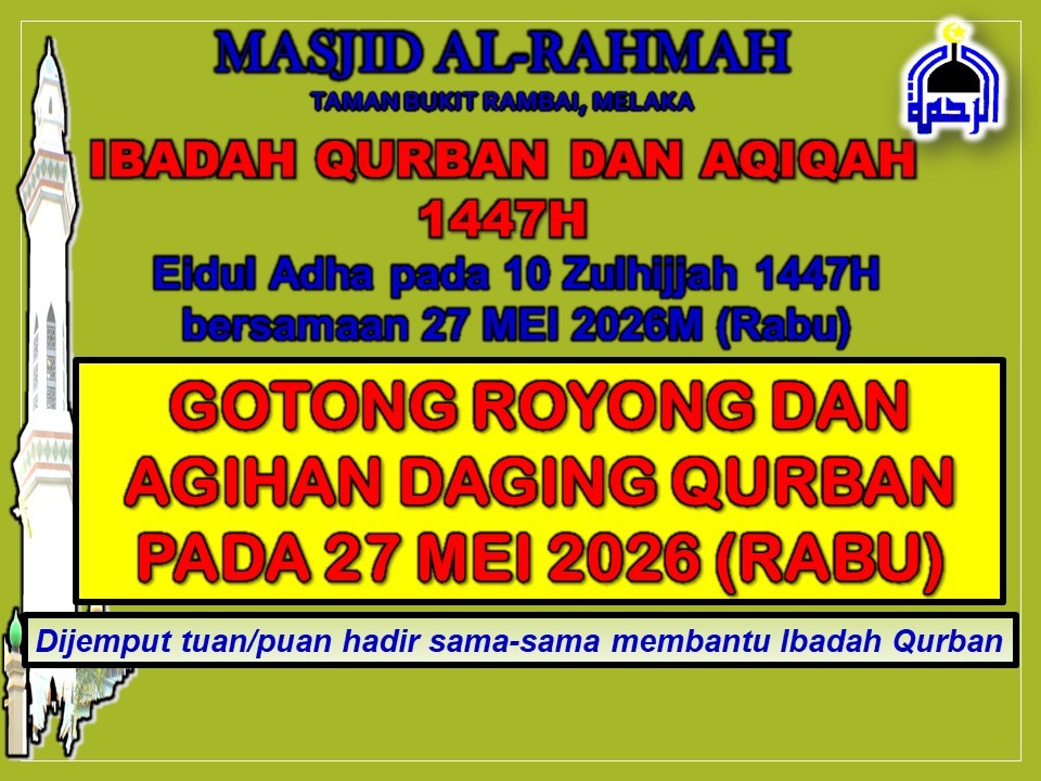 Pada Malam Hari Raya Aidiladha 26 Mei 2026 