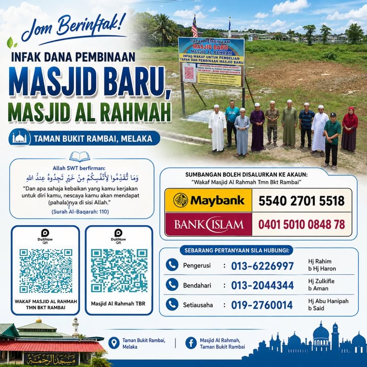 Rm13 Juta Diperlukan Untuk Pembinaan Masjid Baru Al 