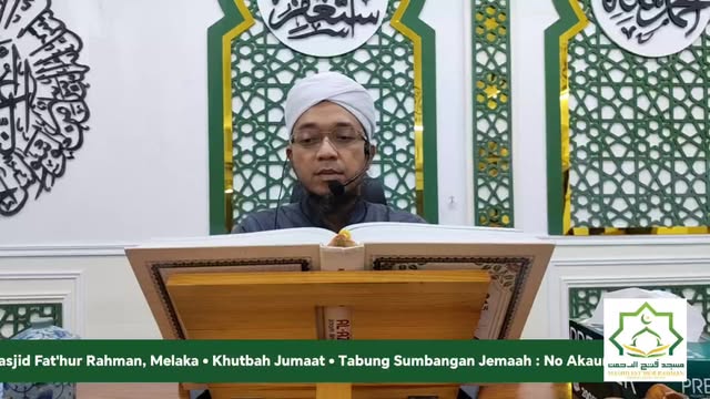 Live Streaming Of Masjid Fathur Rahman Melaka 