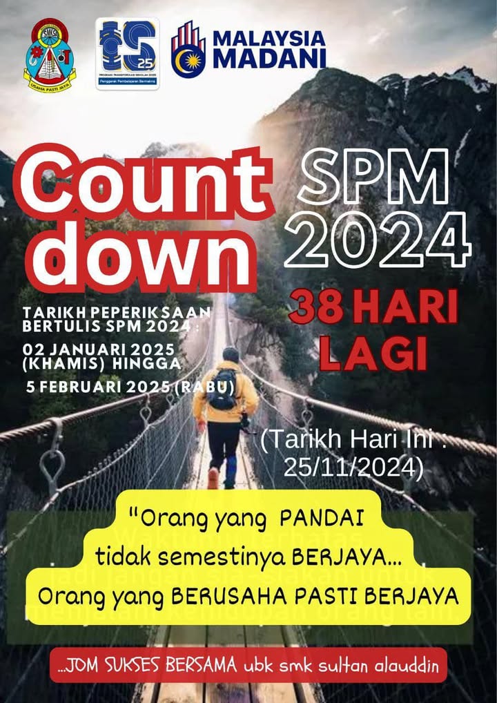 Countdown Spm 2024 