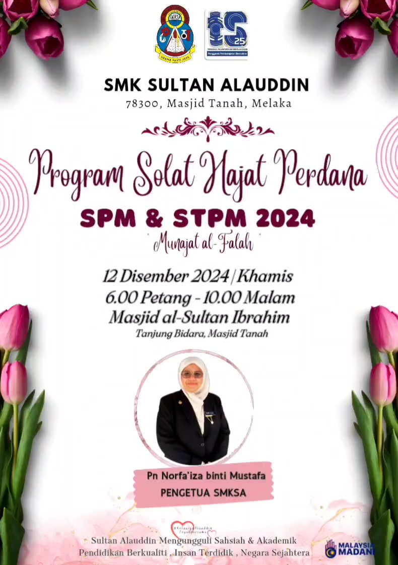 Assalamualaikum Dijemput Ibu Bapa Penjaga Anak Anak Calon 