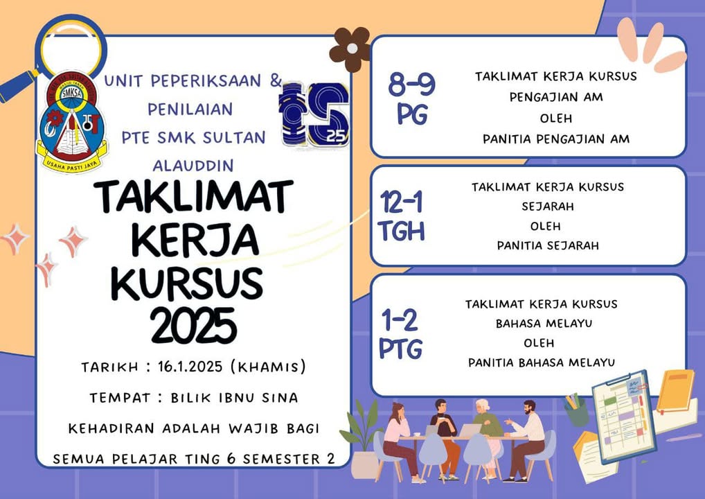 Perkara :taklimat Kerja Kursus 2025 