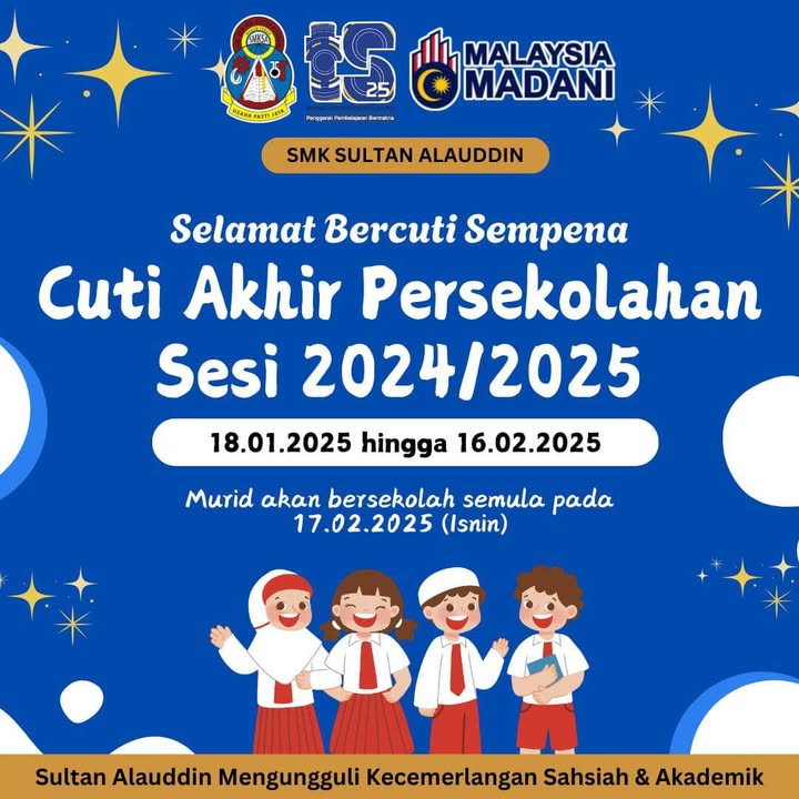 Selamat Bercuti Anak-anak Alauddin 