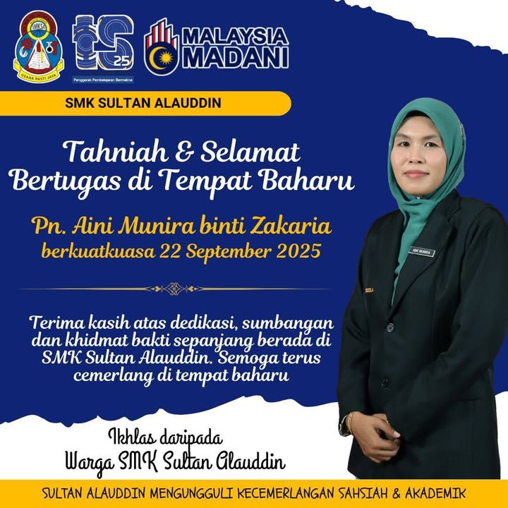 Tahniah Dan Selamat Bertugas Di Tempat Baharu 