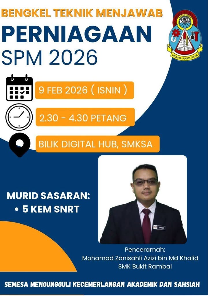 Bengkel Teknik Menjawab Perniagaan Spm 2026 