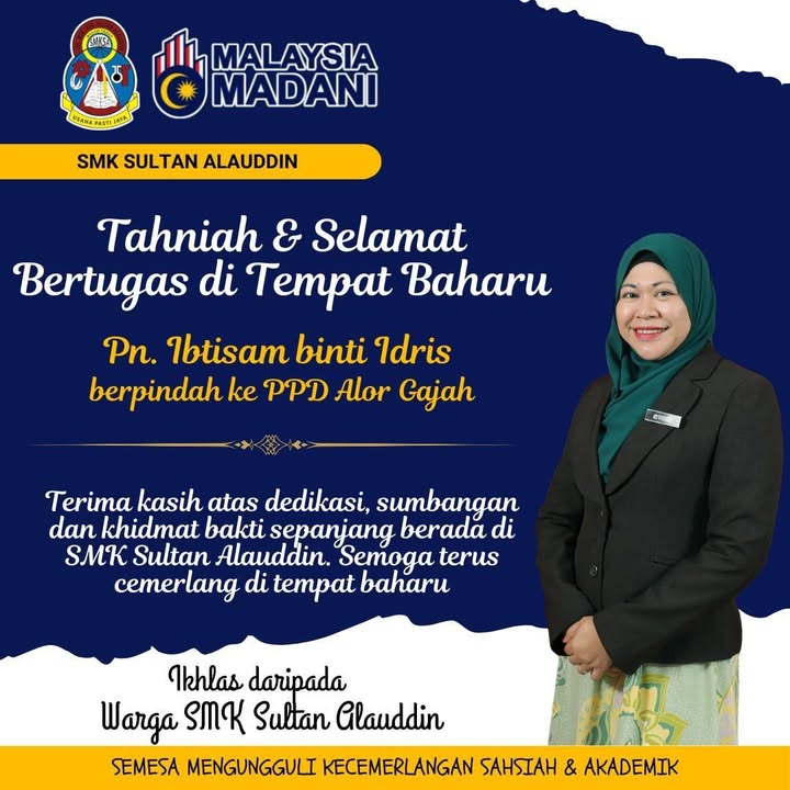 Tahniah Dan Selamat Bertugas Di Tempat Baru❤ 