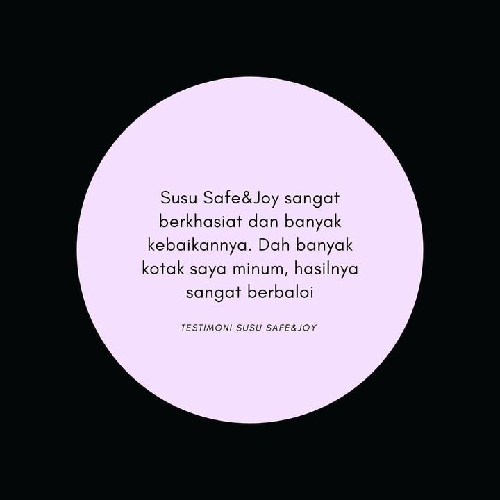 Ini Testimoni Pelanggan Susu Safe&joy Sendiri. Pada Mulanya 