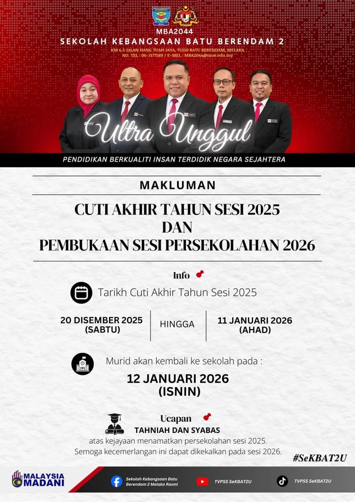 Assalamualaikum W.b.t & Salam Sejahtera. 