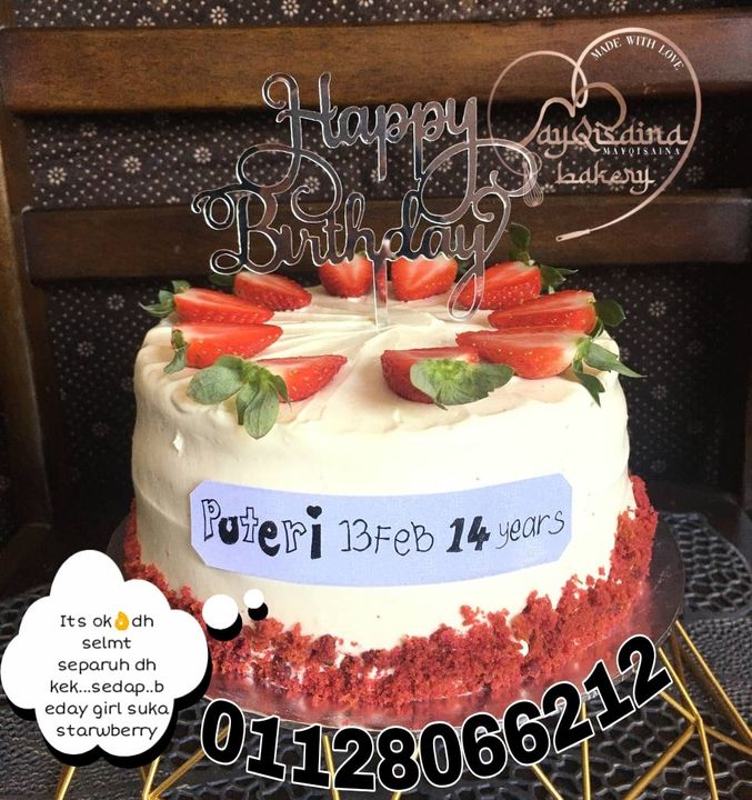 Alhamdulillah Customer Puashati Red Velvet Cake Dengan Cream 