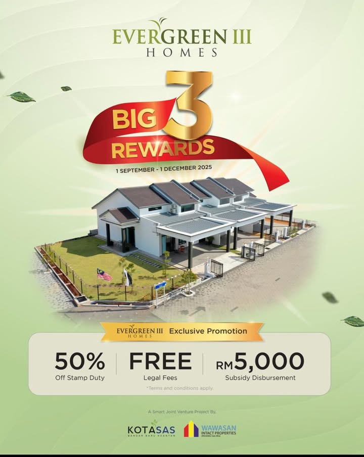 Cepat Pemaju Kotasas Tengah Buat Promotion Bulan 9 