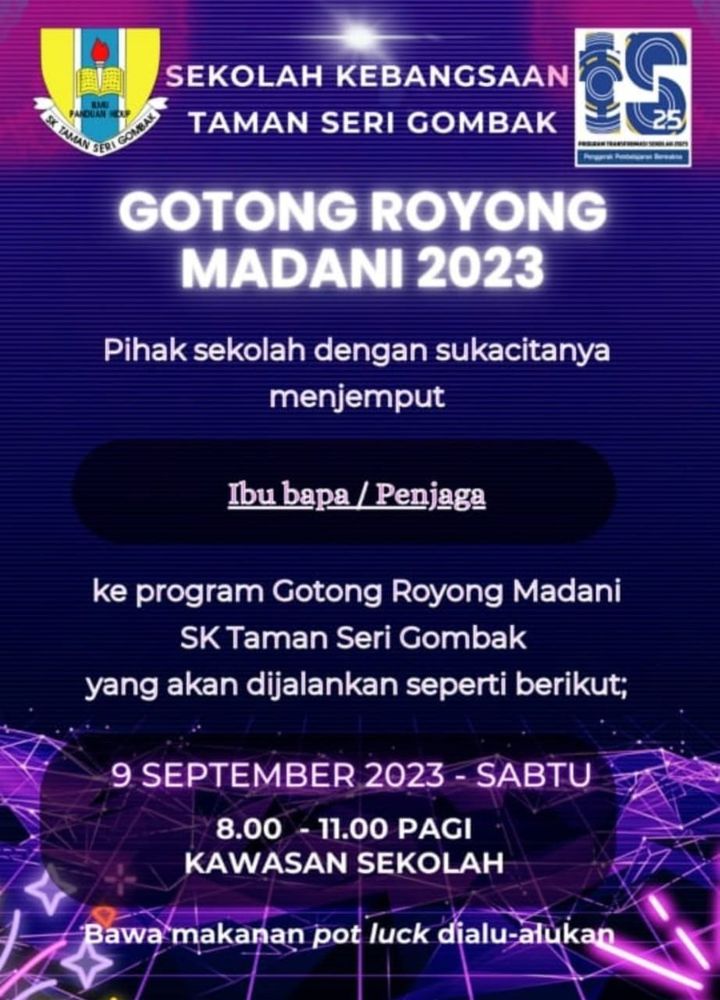 Jom Sama Sama Meriahkan Gotong Royong Madani 2023 