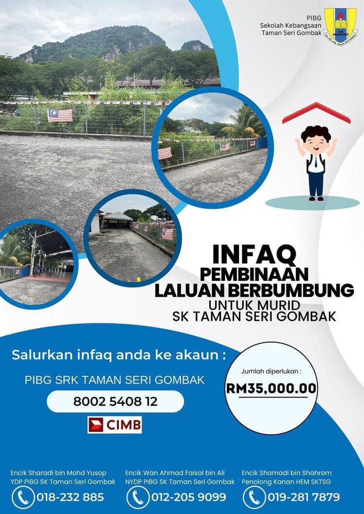 ✨ Infaq / Sumbangan Pembinaan Laluan Berbumbung Untuk 