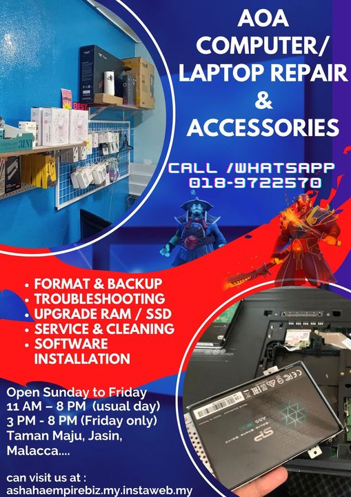 Servis Runner Repair Phone Dan Computer Sekitar Melaka 