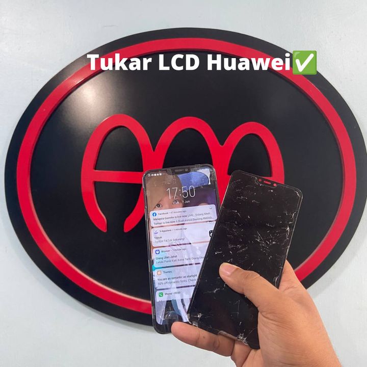 Selesai Tukar Lcd Huawei✅ 