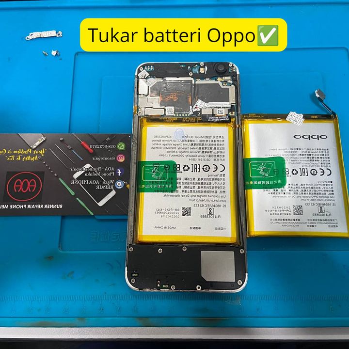 Selesai Tukar Batteri Oppo✅ 
