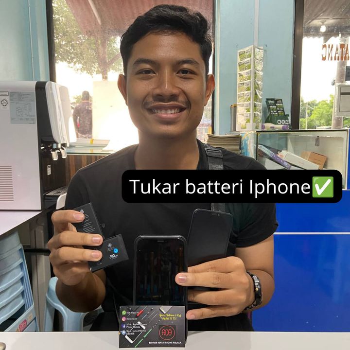 Selesai Tukar Bateri Iphone✅ 