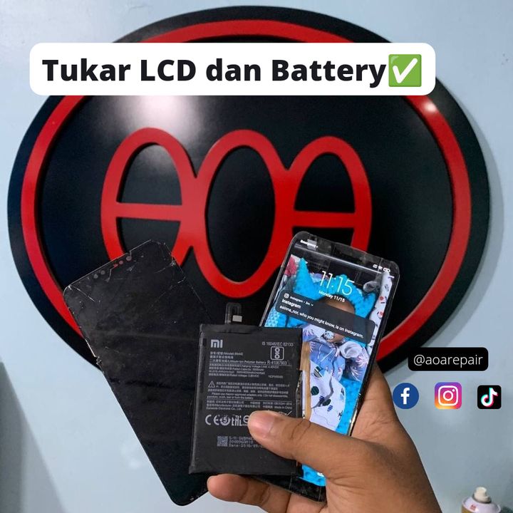 Tukar Lcd Dan Bateri✅ 
