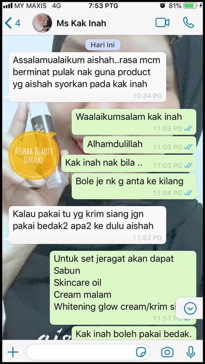 Alhamdulillah , Cust Grab Promosi Set Jeragat By 