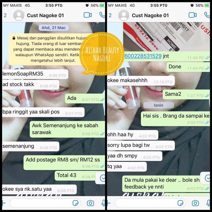 Alhamdulillah .. Barang Cust Sampai .. 