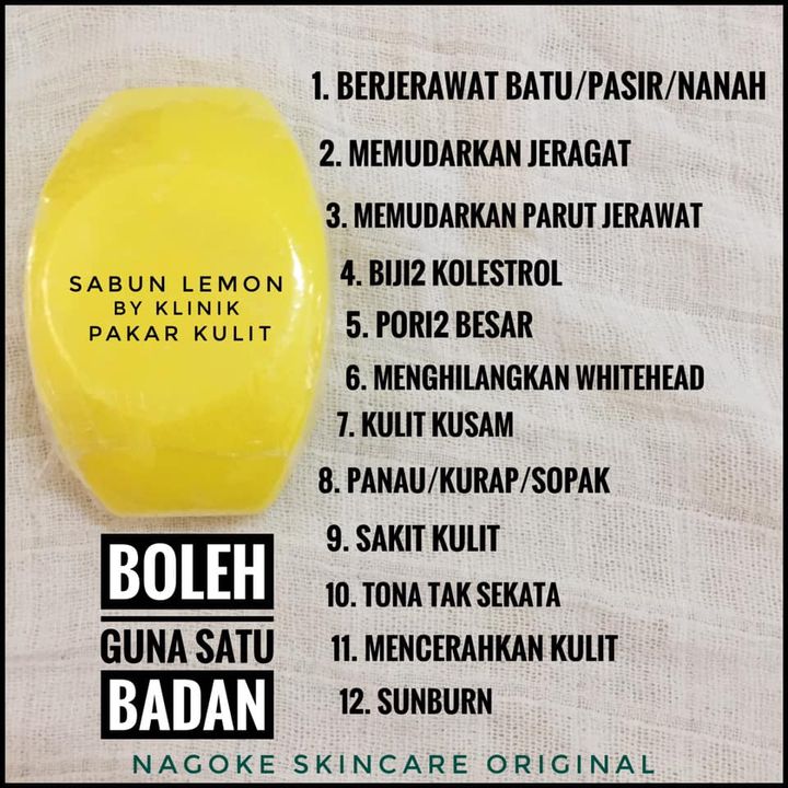 Siapa Yang Belum Try Sabun Lemon Dari Klinik 