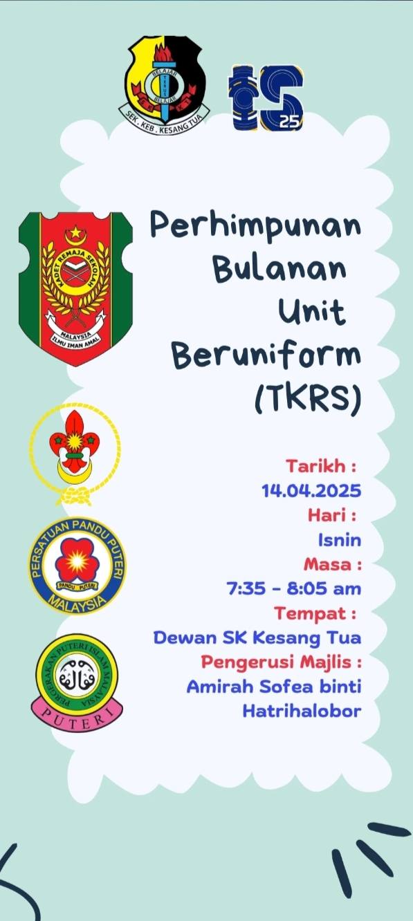Perhimpunan Bulanan Unit Beruniform (tkrs) 