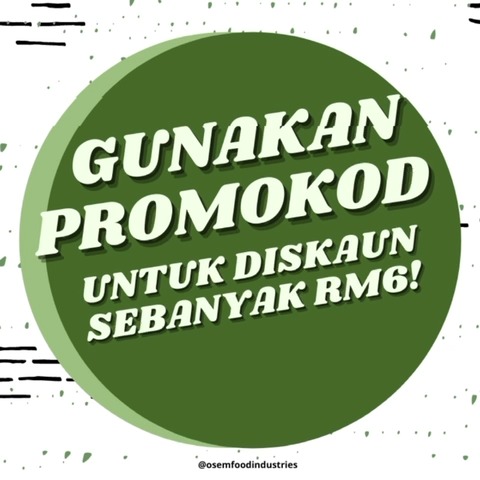 Gunakan Promokod Untuk Diskaun Sebanyak Rm6 Bagi Pembelian 