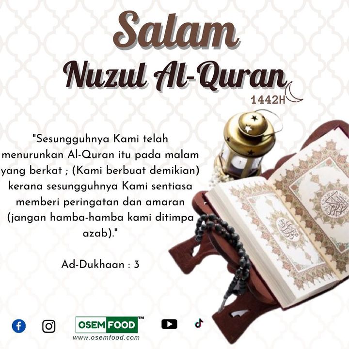 Salam Nuzul Al-quran 1442h ✨ 