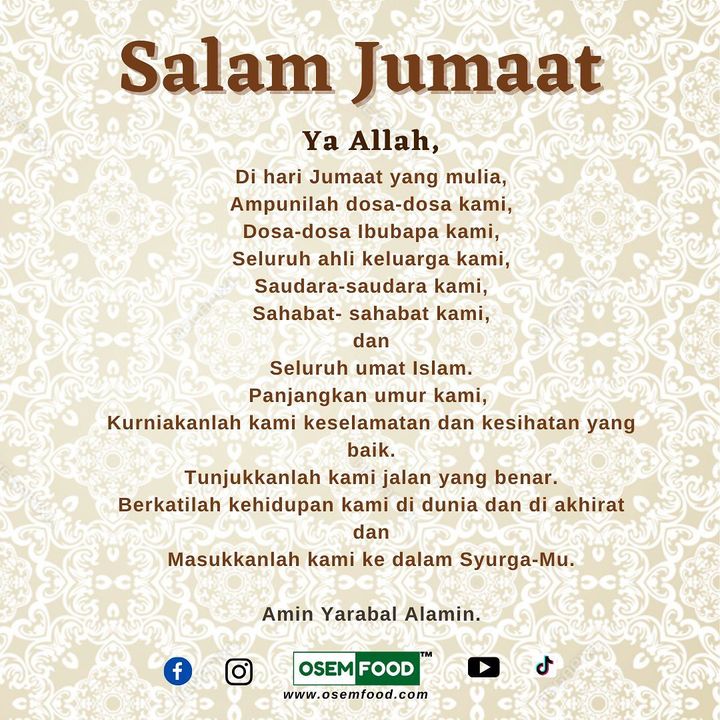 Salam Jumaat Semua ✨ 