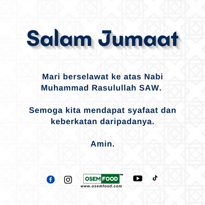 Assalamualaikum Semua, Salam Jumaat 