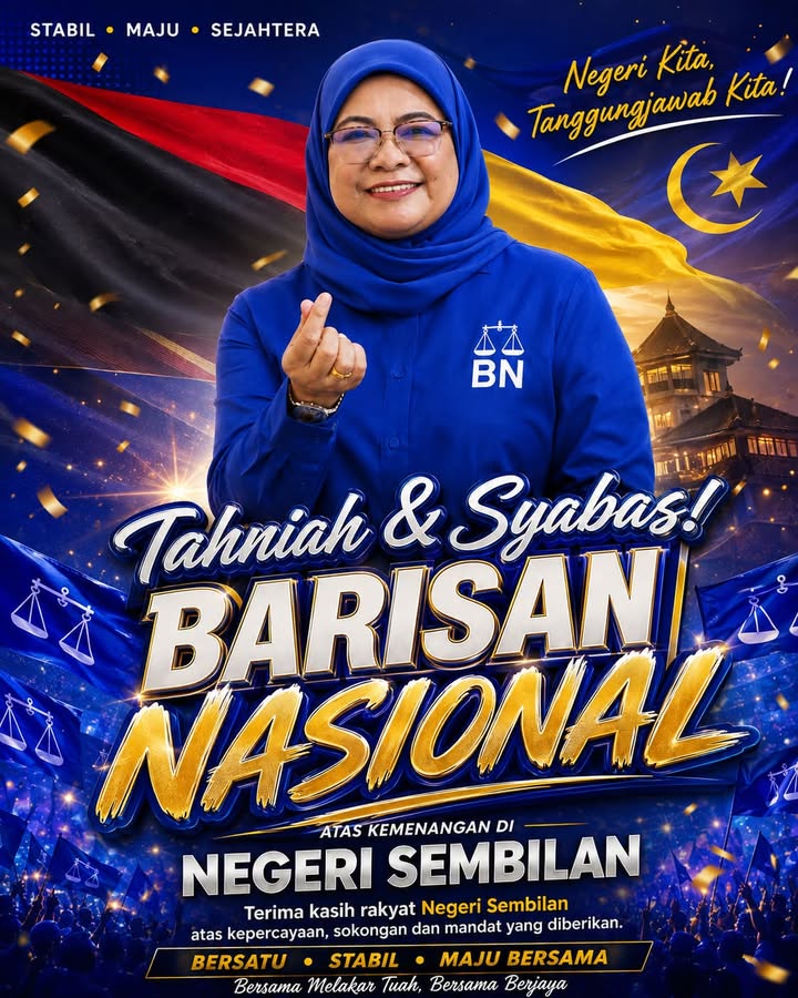 Alhamdulillah, Tahniah Dan Syabas Kepada Barisan Nasional Atas 