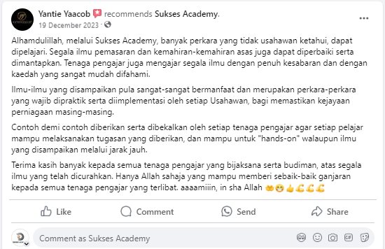 Terima Kasih Banyak Atas Review Yang Sangat Bermakna 