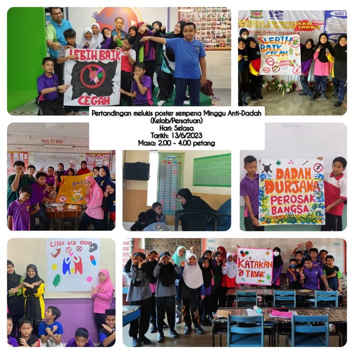 Pertandingan Membuat Poster Sempena Minggu Anti Dadah. 