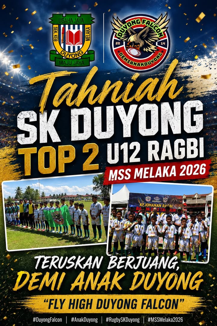 Tahniah Diucapkan Pada Pasukan Ragbi Sk Duyong 