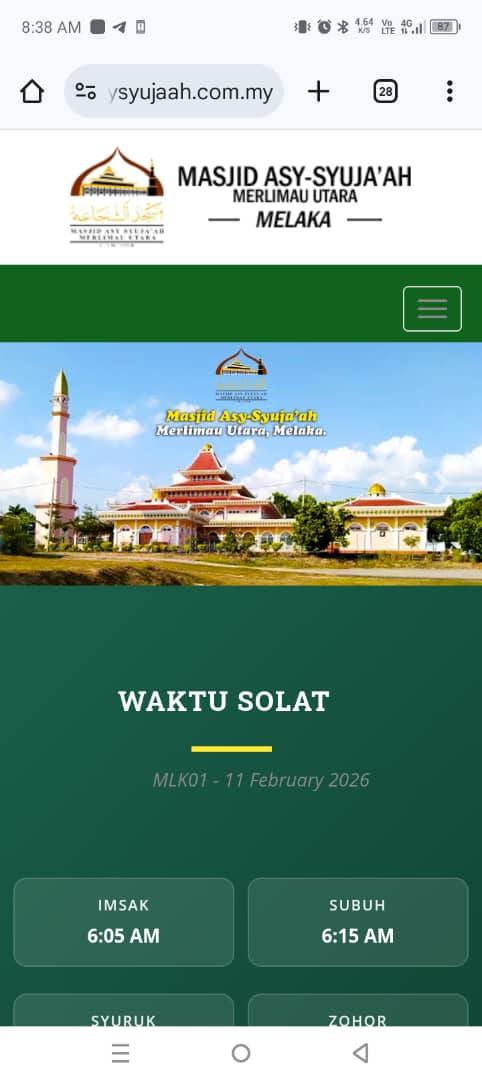 Masjid Asy Syuja\'ah Merlimau Utara One Centre!!!! 