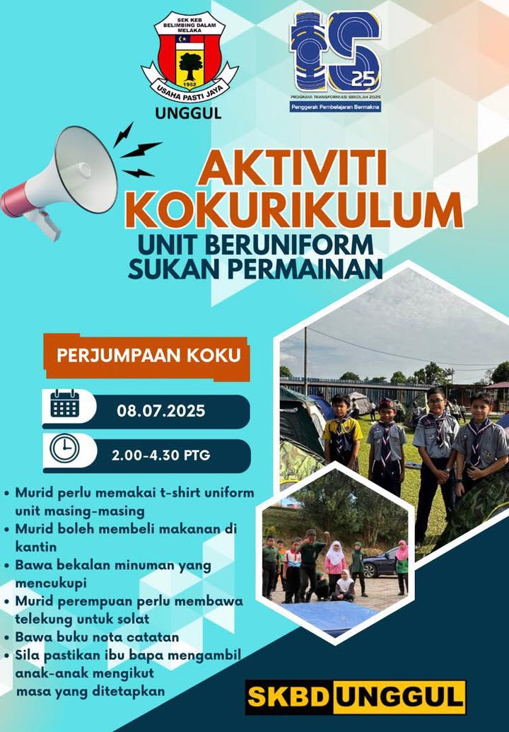 Makluman Aktiviti Kokurikulum  