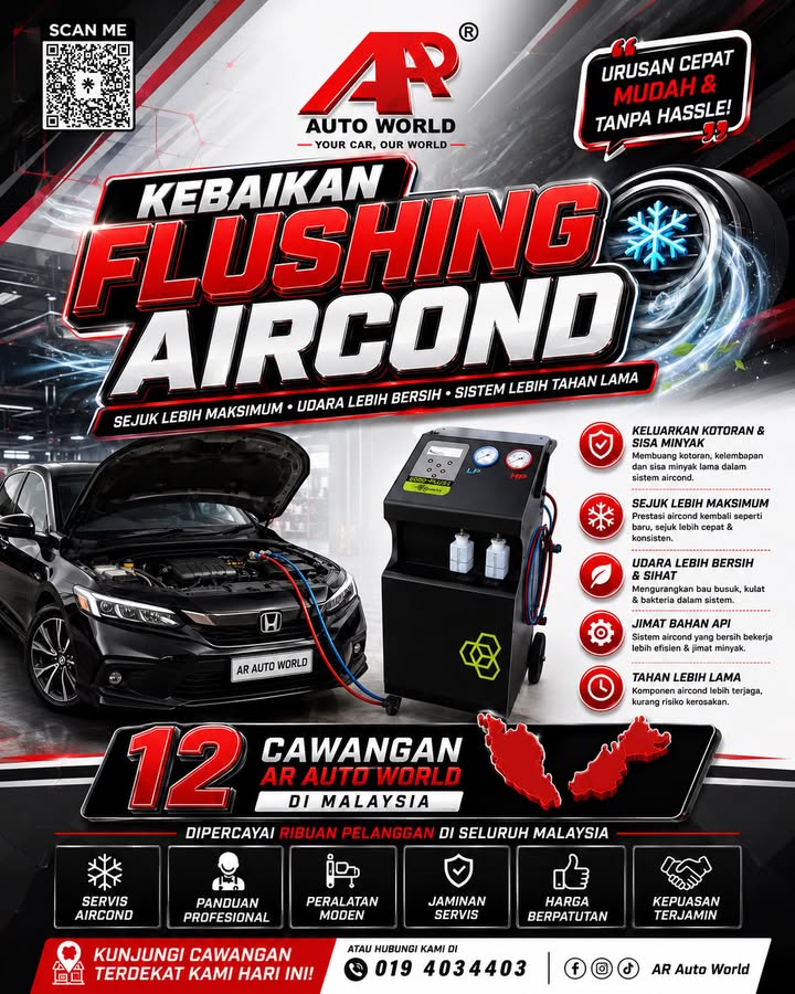 ❄ Kebaikan Flushing Aircond Kereta ❄ 