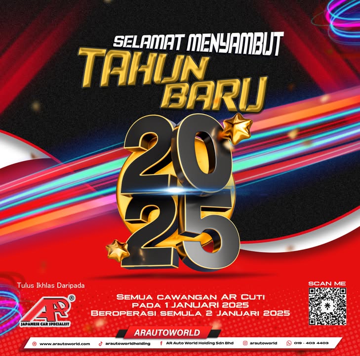 Selamat Tahun Baru 2025 Kepada Semua Rakyat Malaysia. 