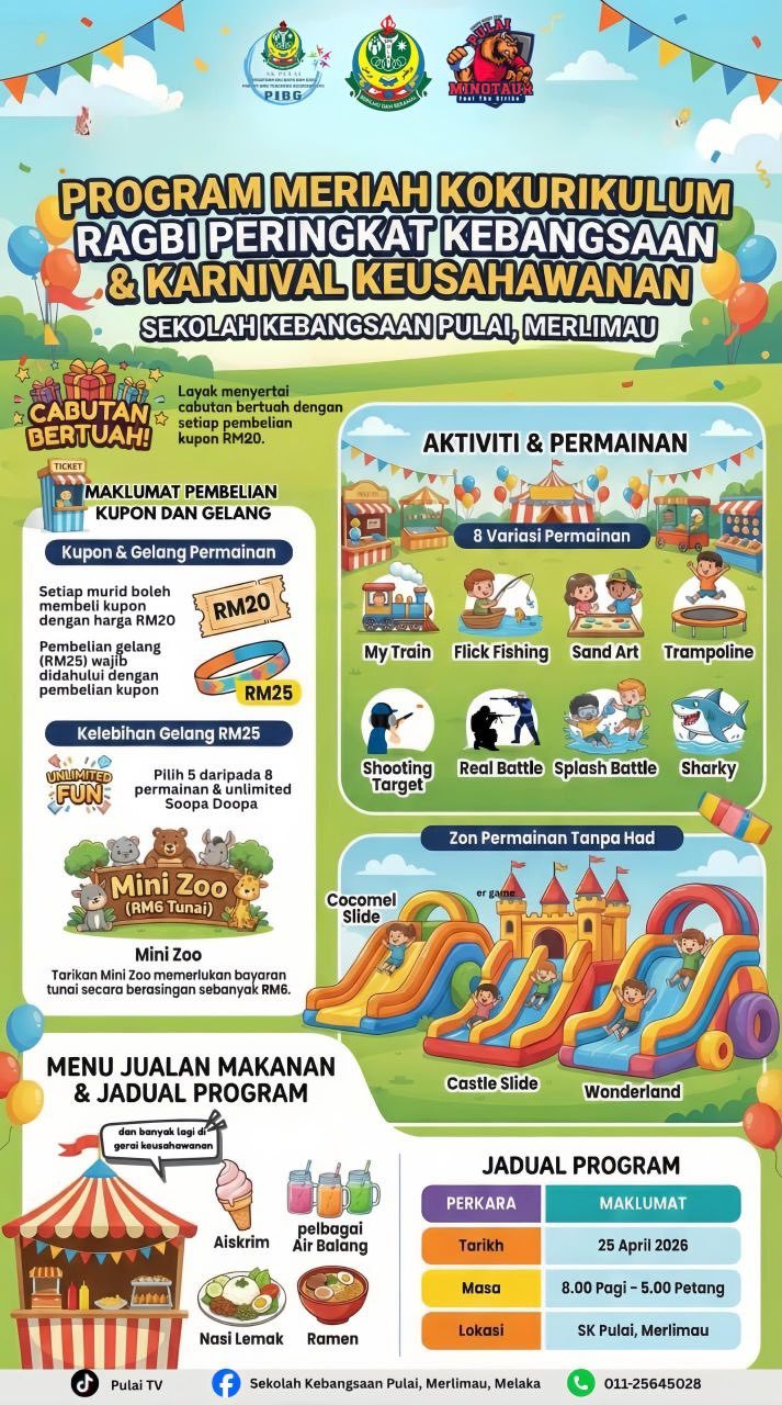 Poster Rasmi Hari Keusahawanan Dan Ragbi Kebangsaan.. Mari 