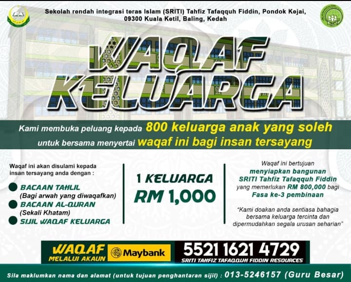 Pernah Seorang Pewaqaf, Berwaqaf Untuk Arwah Ayahnya Yang 