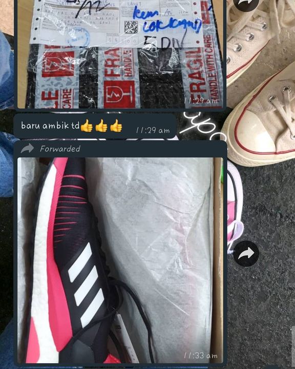 Feedback Customer. Kasut Sudah Sampai Ke Sabah. Tq 