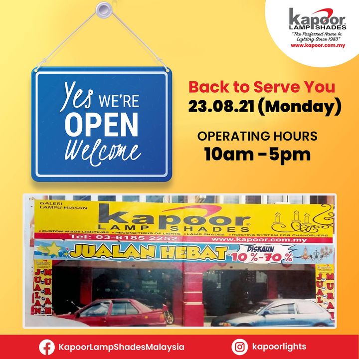 Dear Customers, We Are #open 