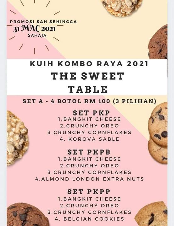 Kombo Kuih Raya Kkr Dah Keluar Tempahan Terhad 