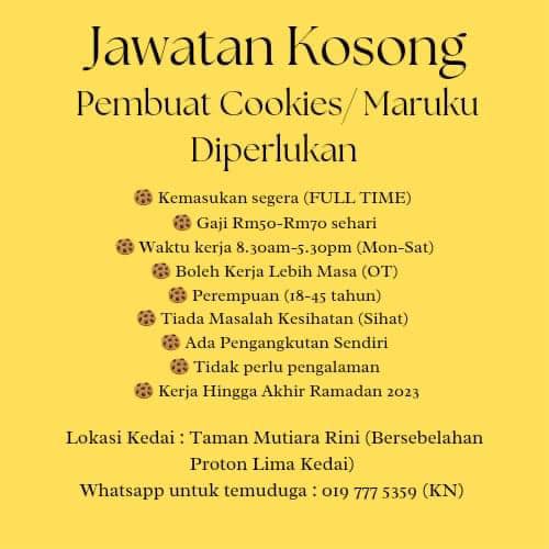 Hai Semua. The Sweet Table Sedang Mencari Pekerja 