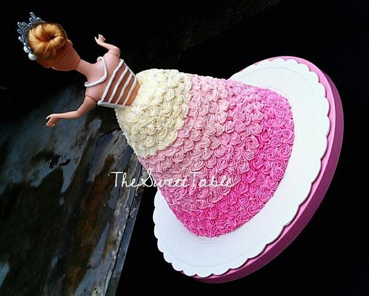 My First Barbie Doll Cake 