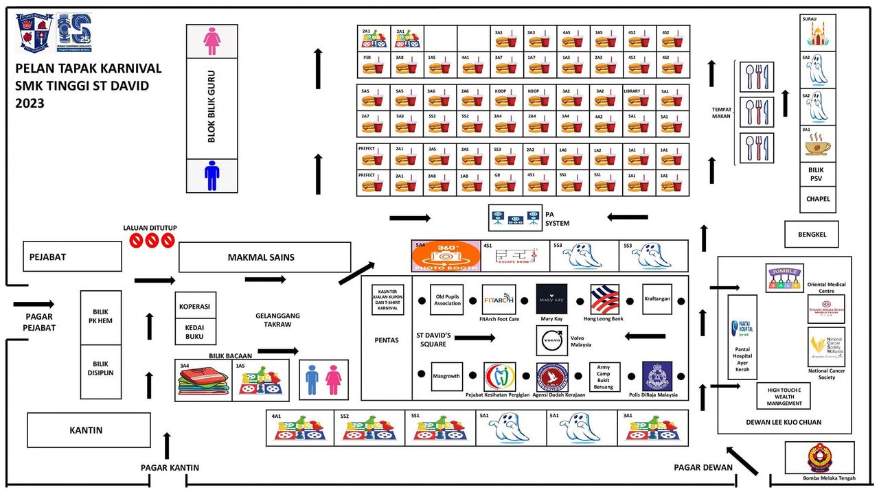 The Official Directory Map Of Sdhs Carnival 2023 