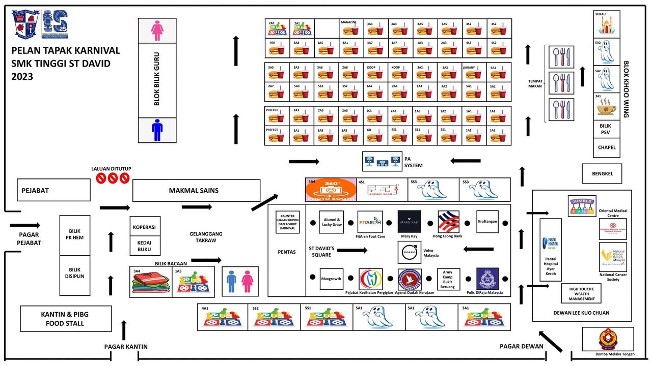 The Official Directory Map Of Sdhs Carnival 2023 