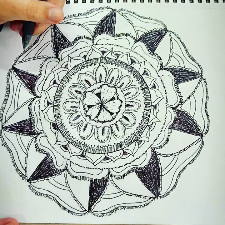 Mandala By My Daughter Sakina...still Work In Progress 