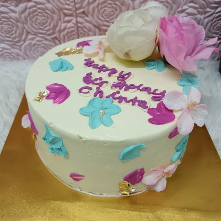 Kek Birthday ...tema Bunga 